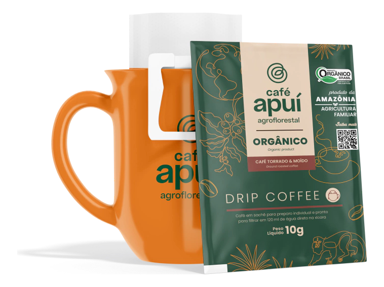 CAFÉ ORGÁNICO PARA FILTRO INDIVIDUAL (DRIP BAG) APUI 10G 