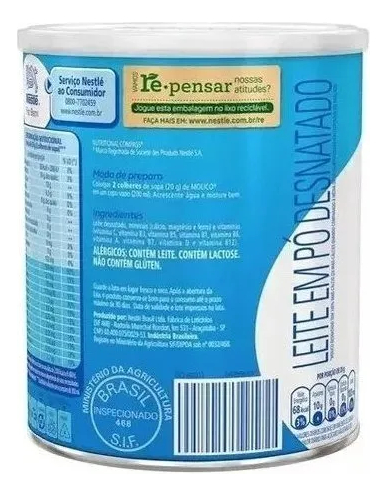 LECHE EN POLVO DESNATADA MOLICO 280G