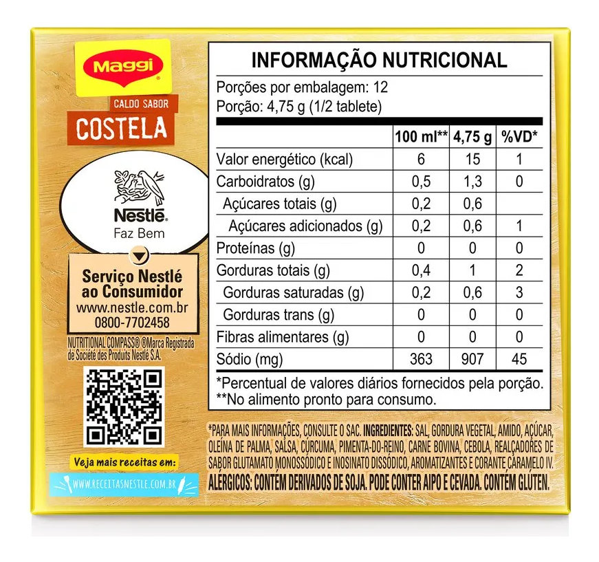 CALDO MAGGI SABOR COSTILLA 57G