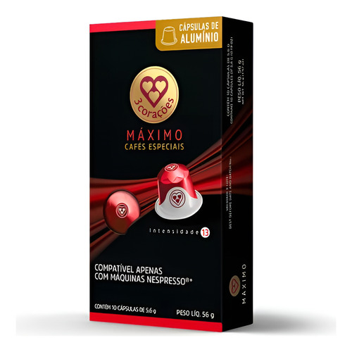 CÁPSULAS 3 CORAZONES MÁXIMA INTENSIDAD ALUMINIO 56g