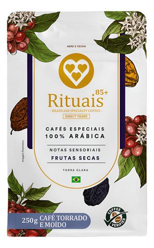 CAFE TORRADO EM GRAO 3CORACOES RITUAIS FRUTAS SECAS 250G
