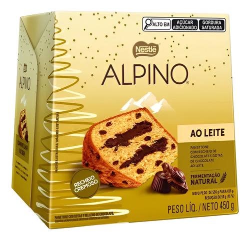 PANETTONE ALPINO CHOCOLATE 450G