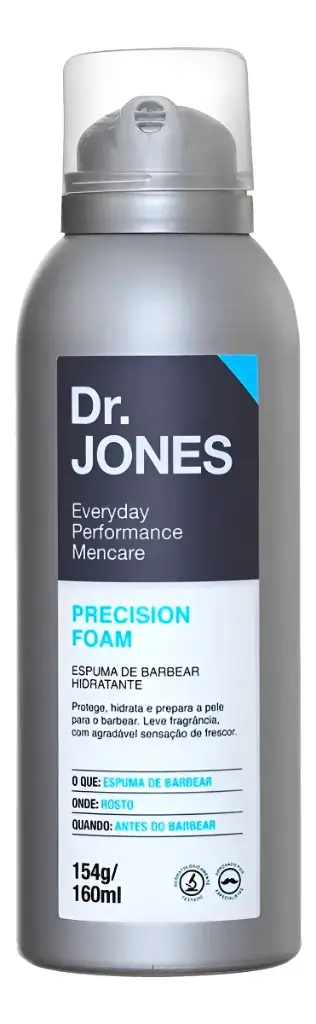 NUEVO! ESPUMA DE BARBEAR HIDRATANTE DR. JONES FRASCO 160ML
