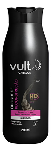 NUEVO! SHAMPOO VULT CHOQUE DE RECONSTRUCAO FRASCO 200ML