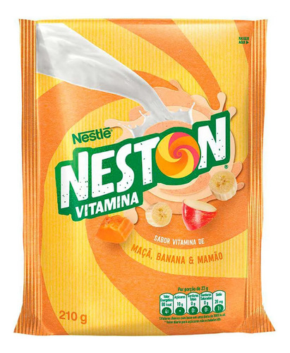 NESTON EN POLVO VITAMINA DE MANZANA BANANA Y PAPAYA  210g