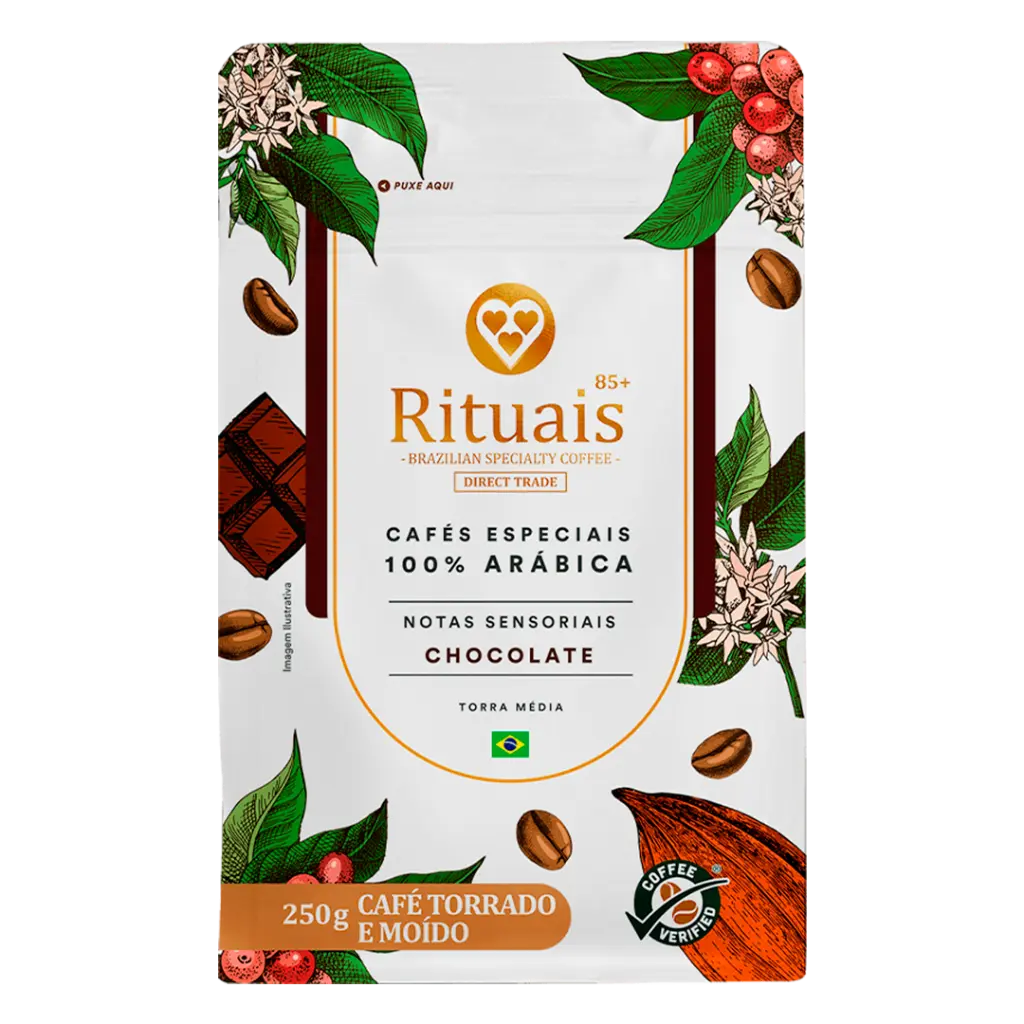 CAFÉ 3 CORAÇÕES MOLIDO RITUAIS CHOCOLATE 250G 2.webp