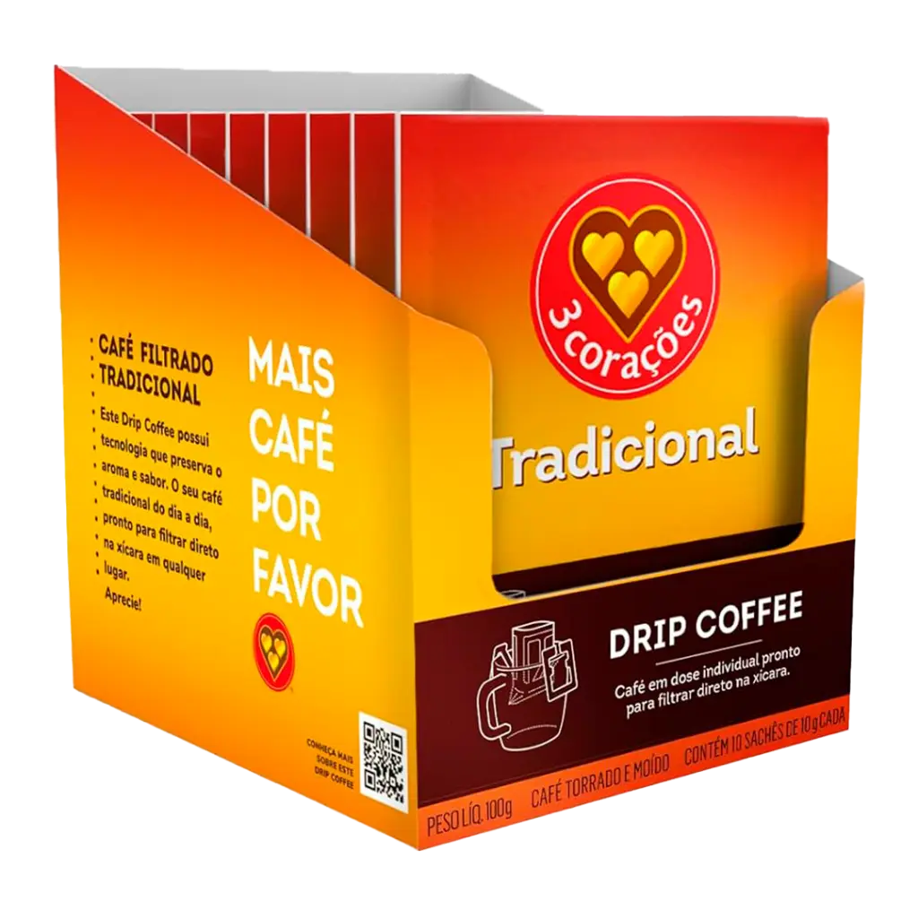 DRIP COFFIE 3 CORAÇÕES TRADICIONAL 10X10G - aberto.webp