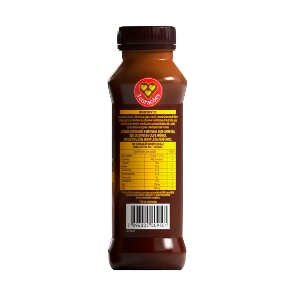 BEBIDA LACTEA 3 CORAÇÕES CAPPUCCINO CHOCOLATE 260ML VERSO 2.webp