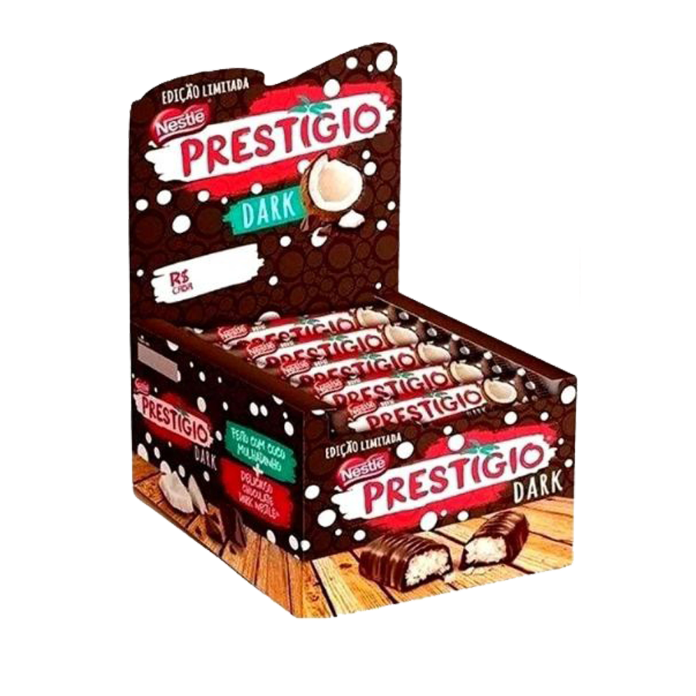 EMPAQUE DE CHOCOLATES NESTLÉ PRESTIGIO DARK - 30 UNIDADES