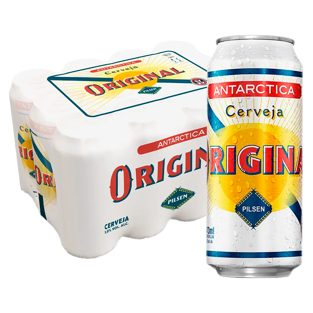 FARDO DE CERVEJA ANTARCTICA ORIGINAL LATA  473ML - 12 UNIDADES