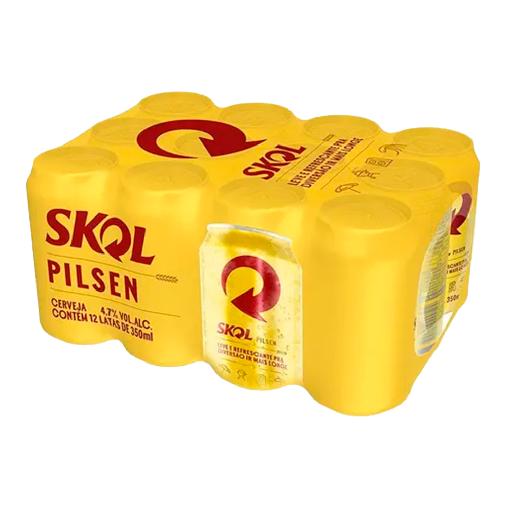 PACK DE CERVEZA SKOL PILSEN  473ml - 12 Unidades