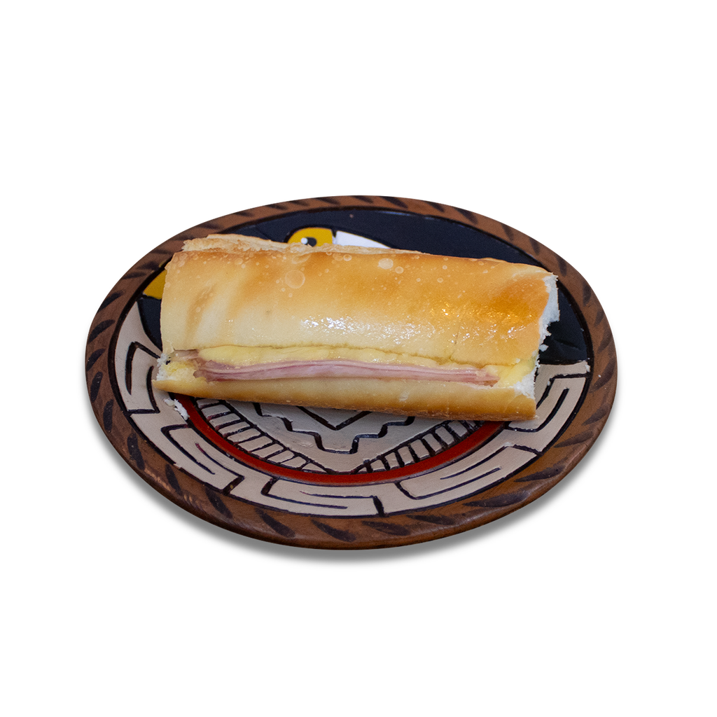 PAN CON JAMÓN Y QUESO
