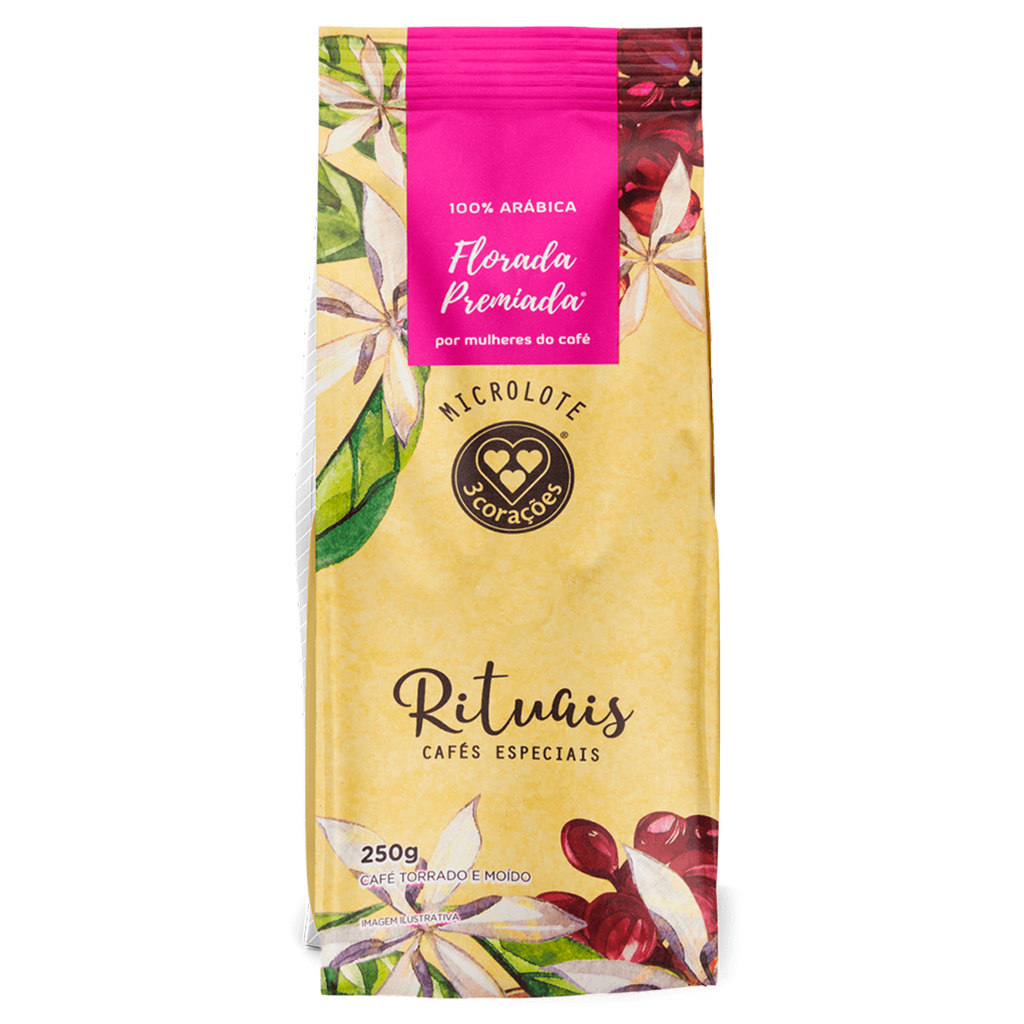 CAFÉ 3 CORAÇÕES MOLIDO RITUAIS FLORADA - 250G