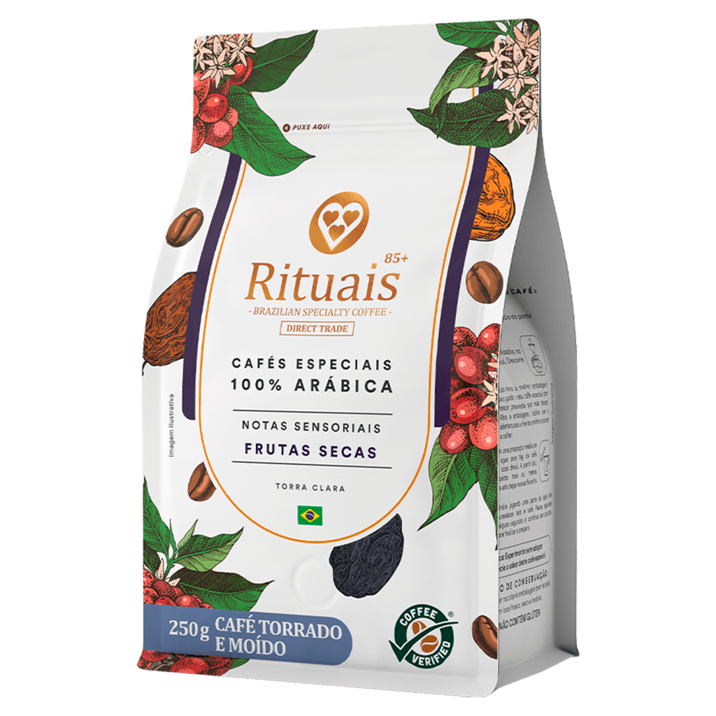 CAFÉ 3 CORAÇÕES MOLIDO RITUAIS  FRUTOS SECOS - 250G