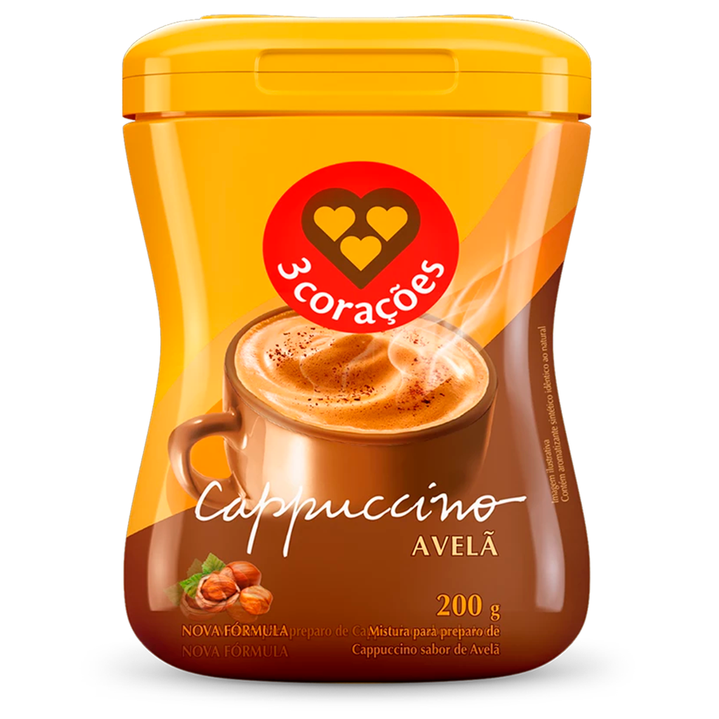 CAFÉ CAPPUCCINO 3 CORAÇÕES AVELLANA - 200G