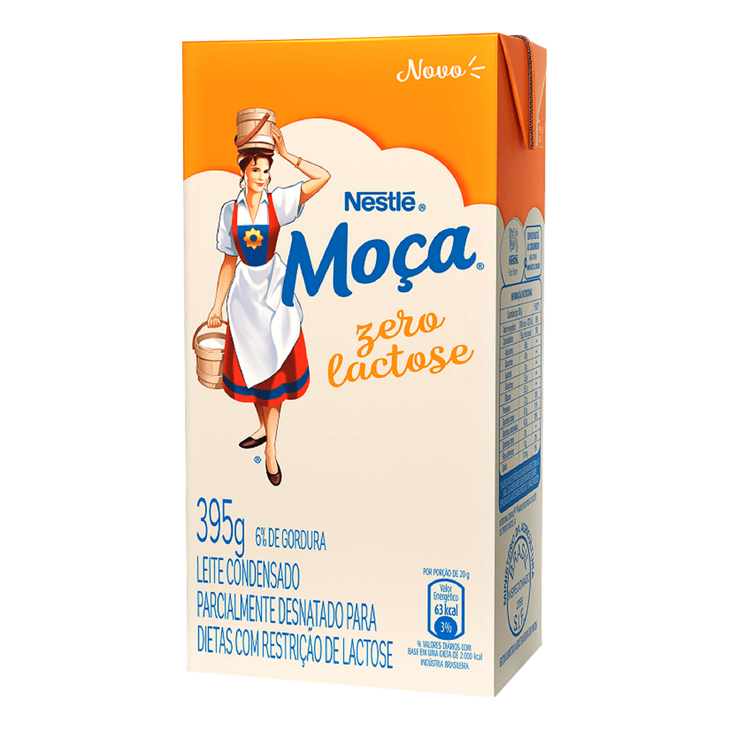 LEITE CONDENSADO ZERO LACTOSE NESTLÉ MOÇA 395g