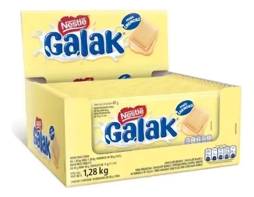 DISPLAY CHOCOLATE GALAK 80G - 16 UNIDADES