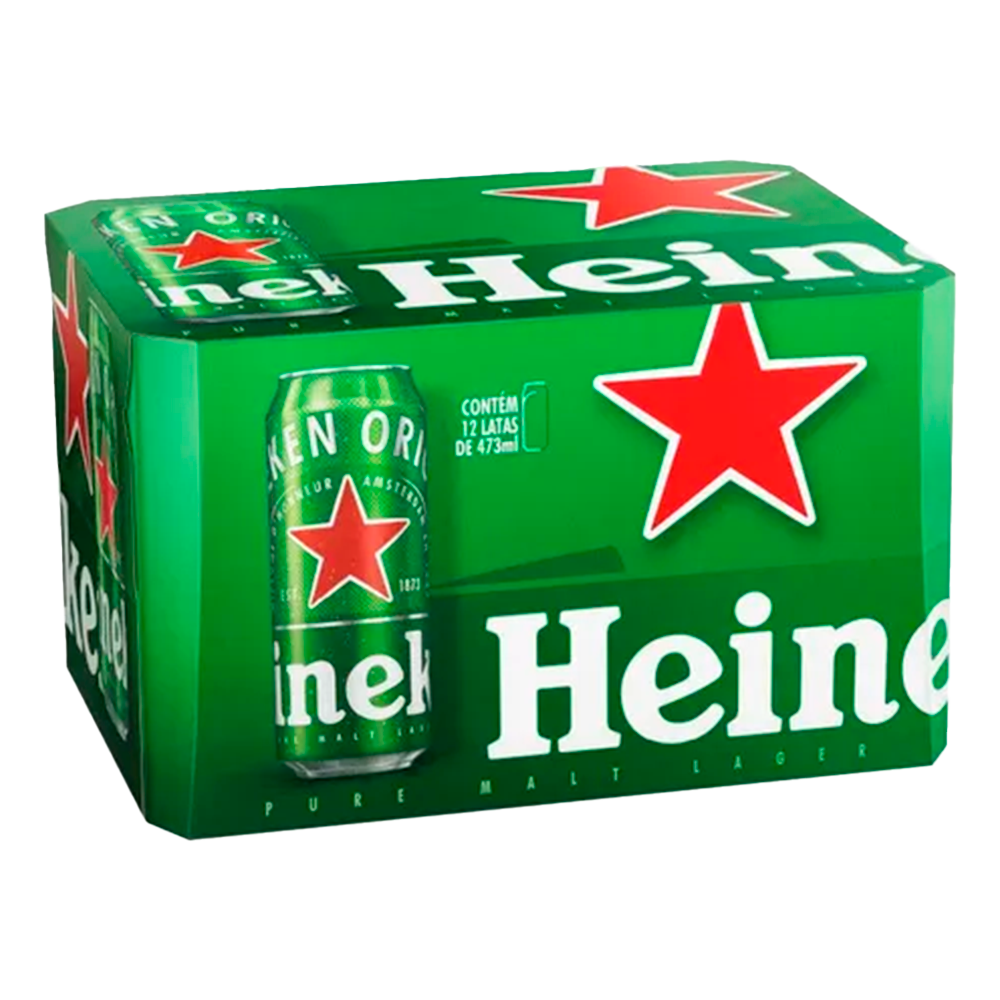 FARDO DE CERVEJA HEINEKEN LATA 473ml - 12 Unidades