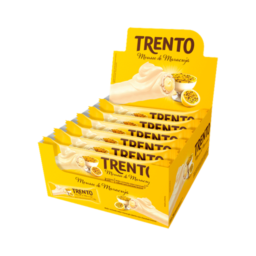 [DP000274] DISPLAY DE CHOCOLATE TRENTO MOUSSE DE MARACUJÁ - 16 Unidades