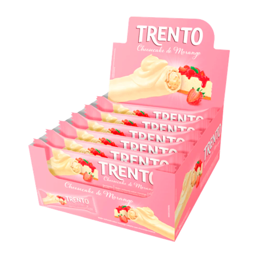 [D00394] EMPAQUE DE CHOCOLATES TRENTO CHEESECAKE DE FRUTILLA - 16 Unidades