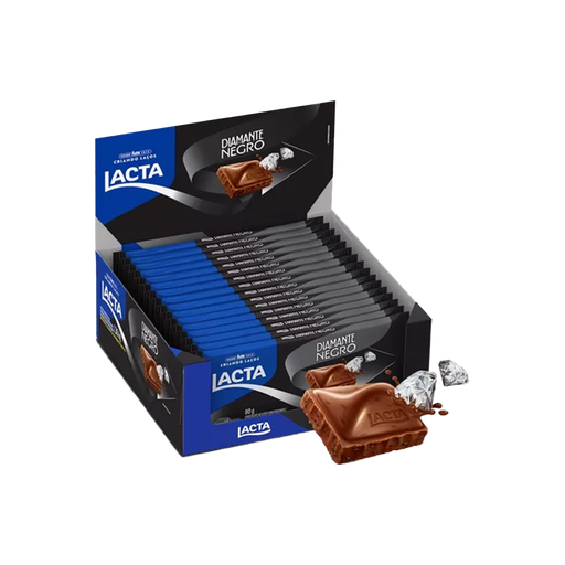 [DP000306] DISPLAY DE BARRAS DE CHOCOLATE LACTA DIAMANTE NEGRO - 17 Unidades