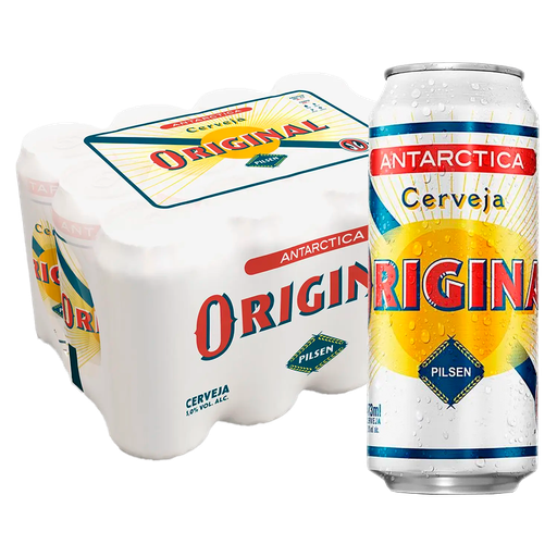 [FD000086] FARDO DE CERVEJA ANTARCTICA ORIGINAL LATA  473ML - 12 UNIDADES