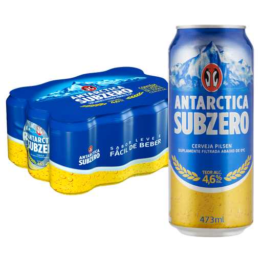 [FD000238] FARDO DE CERVEJA ANTARCTICA SUBZERO  473ML - 12 UNIDADES