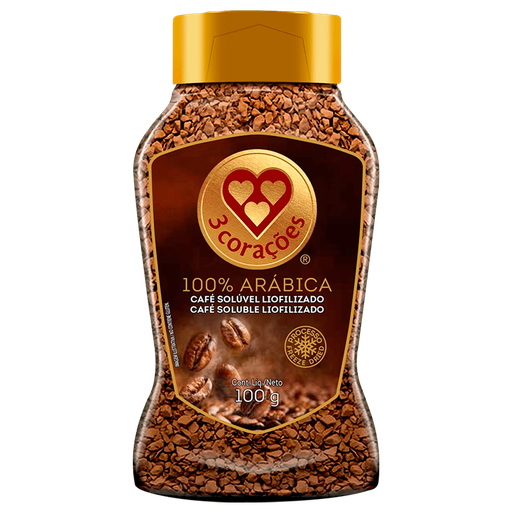 [00558] CAFÉ 3 CORAÇÕES SOLUBLE LIOFILIZADO - 100G