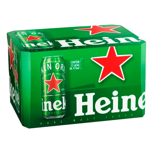 [FD600344] FARDO DE CERVEJA HEINEKEN LATA 473ml - 12 Unidades