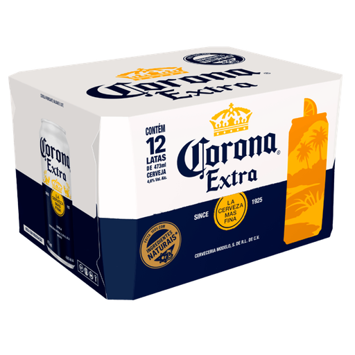 [FD600355] FARDO DE CERVEJA CORONA LATA 473ml - 12 Unidades