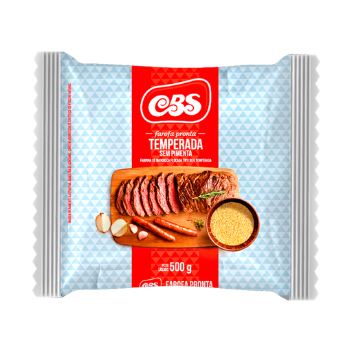 [010956] FAROFA CBS TEMPERADA SEM PIMENTA 500g